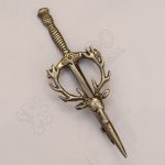 Scottish Stag Shiny Antique Kilt Pin