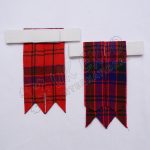 Scottish Tartan Kilt Hose Flashes Gross Grain Ribbon