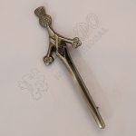 Scottish Thistle Shiny Antique Kilt Pin