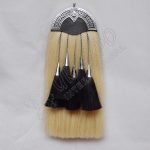 Chrome Thistle Cantle Diamond Horse Hair Sporran
