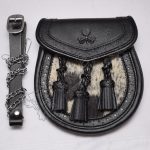 Shamrock Emblem Black Semi Dress Sporran