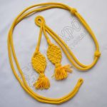 Shako cord Yellow wool with square Russian braid