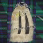 Shamrock White Horse Long Hair Sporran