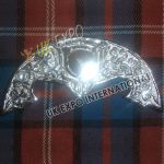 Shamrock Chrome Finish Sporran Cantle