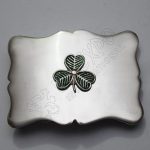 Chrome Buckle with Moulded  Quality ShamRock