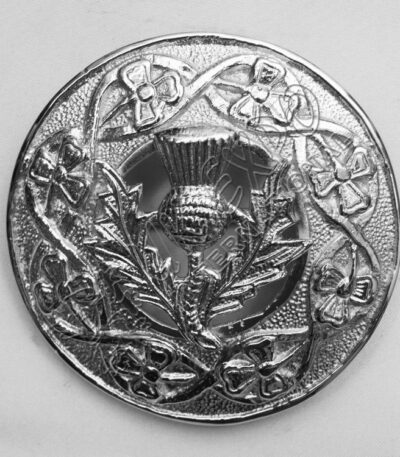 Shamrock Knot With Thistle Brooch