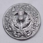 Shamrock Knot With Thistle Brooch