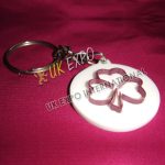 Shamrock Plastic Key Chain