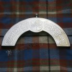 Celtic Shamrock Steel Sporran Cantle