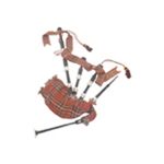 Sheesham Wood Bagpipe Miniature