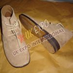 Civil War Western Undyed Leather Brogan Boots