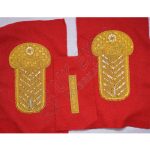 Tabs Gold Bullion Hand Embroidery Shoulder Epaulette