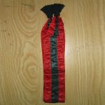 Silk Sash Dark Green and Crimson Color with dark green Tassels
