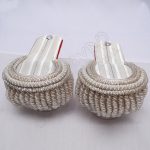 Silver And Red Shoulder/Epaulette pair With silver bullion fringes