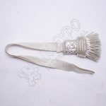 Silver Braid Sword Knots With Silver Fringes