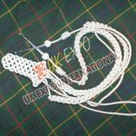 Silver shoulder Epaulette with Aiguillette