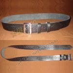 Single Pin Buckle With Embossed Belt