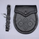 Black Leather Sporran to Match Ghillie Brogues