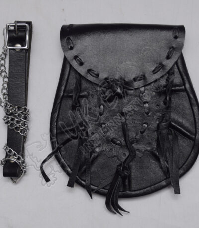 Celtic Hand Made Leather Lace Bag Sporran
