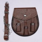 Brown Leather Embossed Smart Sporran