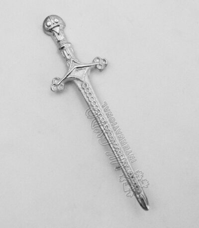 Sword Kilt Pin Chrome Plated