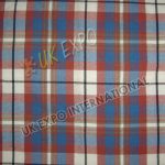 Black and Light Red Line on Gray Shade Tartan No 79