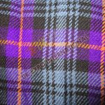 Orange Gray and Black Line on Purple Shade Tartan No 63
