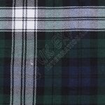 White Green and Black Line Blue Shade Tartan No 61
