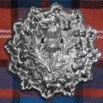 Chrome Thistle Badge With Trim