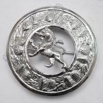 Thistle Knot With Rampart Lion Badge Brooch