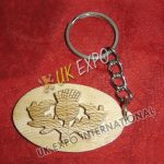 Thistle Wooden Key Chain