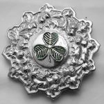 Trim Brooch With Shamrock Badge
