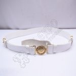 British Ceremonial Sword Buckle White Parade Belt