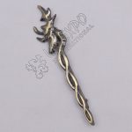 Stag Face Knot Work Brass Antique Kilt Pin