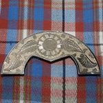Engraved Floral Leaf Antique Finish Cantle