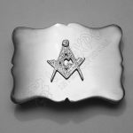 Wavy Masonic Belt Buckle