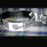 White Color Belt With Black Hand Embroidery And Black Backing