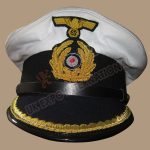 German WWII Kriegsmarine Captain Visor Hat