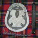 Celtic Star Chrome Stud Goat Skin Sporran