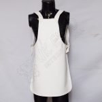 White Split Leather Apron