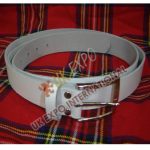 White Wide Waist Belt 2 Inch