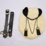 Vintage Wild Cat Shape Rabbit Fur Sporran