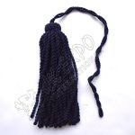 Navy Blue Long Sleeve Woollen Hat Tassels