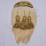 XLII Gold Office Himalian Goat Skin Sporran with Golden Tessels and Gold Plate