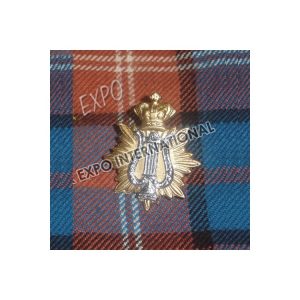 Victorian British Army Musician Harp Metal Badge