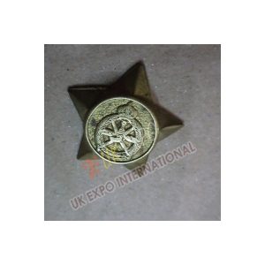 German Civil War Brass Hat Badge