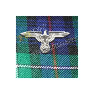 WWII German SS Eagle Visor Cap Badge