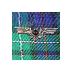 Railroad Winged Visor Cap Metal Badge