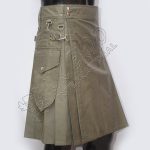 Men's Light Olive Color Utility Kilt