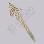 Celtic Knot Design Brass Kilt Pin